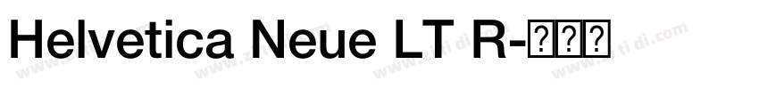 Helvetica Neue LT R字体转换